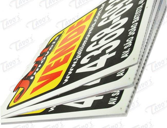 Placa Imobiliária 40 x 50 cm em Polionda, Personalizada, Aluga-se ou Vende-se