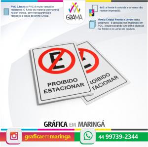 Placa PEQUENA 21,9 x 14,4 cm PVC 21,9 x 14,4 cm PVC 0,5mm 4x0 Verniz Cristal Refile