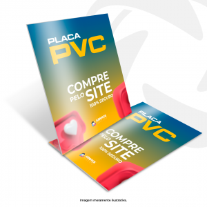 PLACA PVC IDEAL PARA AMBIENTE INTERNO M² PVC 1mm, 2mm ou 3mm 4x0 Adesivo aplicado Corte Reto Valor somente pelo site