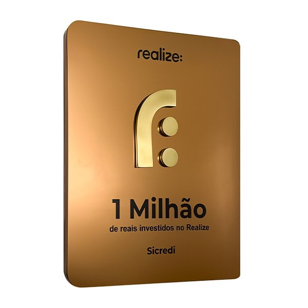 Placa Reconhecimento de Parceiros que investem na plataforma