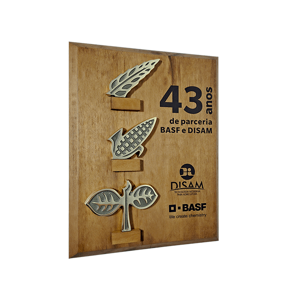 Placa Tempo de Casa BASF - 43 Anos