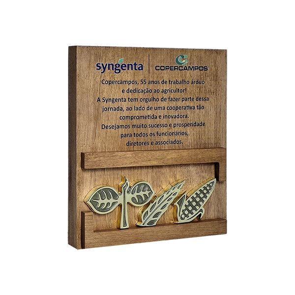 Placa Tempo de Casa - Soja, Trigo, Milho