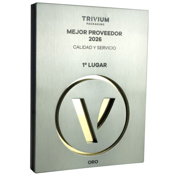 Placas Melhores Fornecedores do Ano - Trivium
