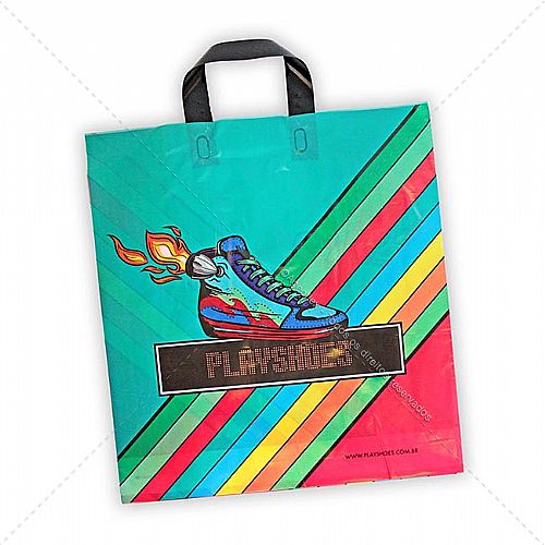 Sacola Plástica Alça Fita Personalizada — foto 5
