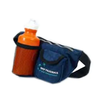 Pochete em nylon com porta-squeeze.