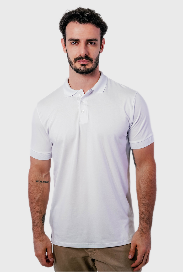 Polo Cotton Pima com Elastano Lisa