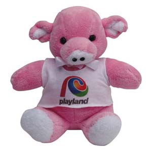 Porco de pelúcia Playland.