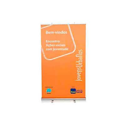 Porta Banner Roll up Com Bolsa Para Transporte