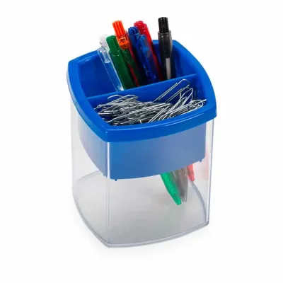 Porta Caneta e Clips Plastico