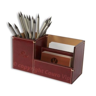 Porta Canetas em Couro Kit507