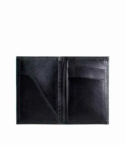 Porta Cartao de Couro Com Dois Bolsos