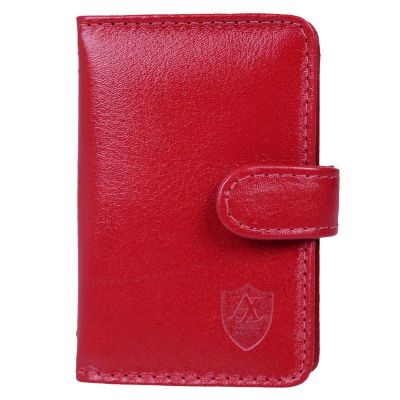 Porta Cartao em Sintetico Vermelho