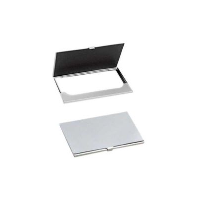 Porta Cartao Personalizado de Bolso em Aluminio Com Impressao da Logomarca em Laser e o Brinde id