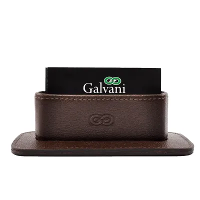 Porta Cartoes de Mesa em Couro Glv00877
