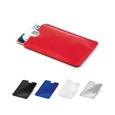 Porta Cartoes em Aluminio Com Bloqueio de Rfid