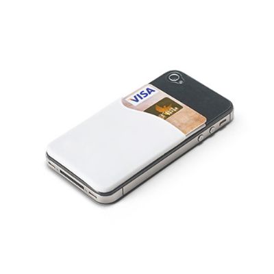 Porta Cartoes Para Smartphone Personalizado Confeccionado em Pvc Autocolante e Com 4 Opcoes de Cor