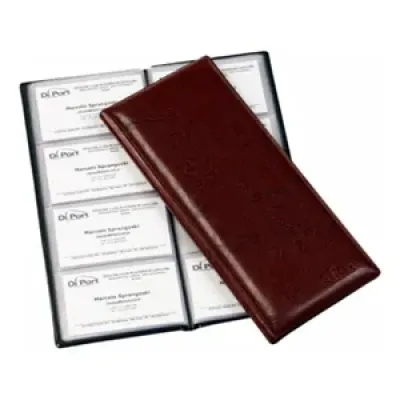 Porta Cartoes Personalizado em Material Sintetico Para 128 Cartoes