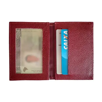 Porta Cnh e Cartoes em Couro