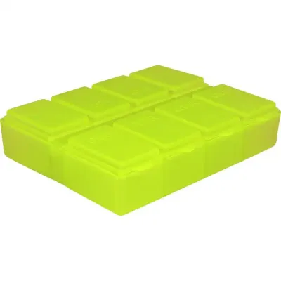 Porta Comprimido Amarelo Neon Plastico