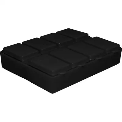 Porta Comprimido Preto Plastico
