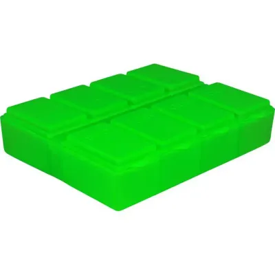 Porta Comprimido Verde Neon Plastico