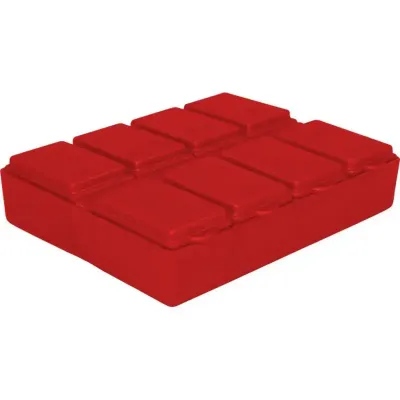 Porta Comprimido Vermelho de Plastico