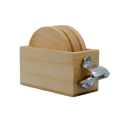 Porta Copos Com Abridor de Garrafas