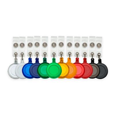 Porta Cracha Retratil Plastico