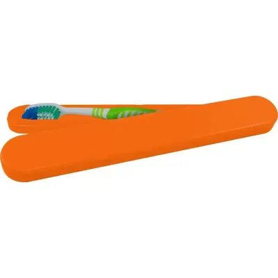 Porta Escova Dental Alaranjado Plastico