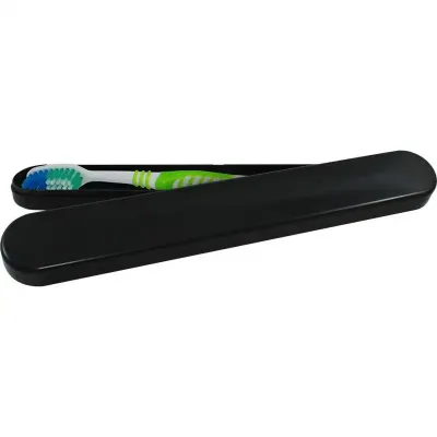 Porta Escova Dental Preto Plastico