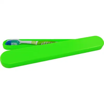 Porta Escova Dental Verde Neon Plastico