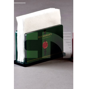 Porta guardanapo em acrílico verde e preto personalizado