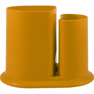 Porta Lapis Duo Amarelo Plastico