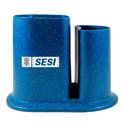 Porta Lapis Duo Fibra Madeira Azul