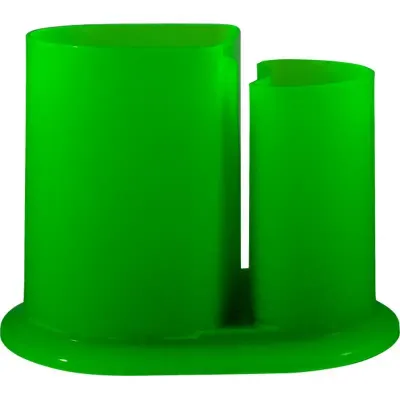 Porta Lapis Duo Verde Neon Plastico