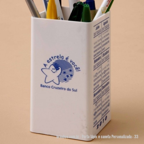 Porta Lapis E Caneta Personalizada