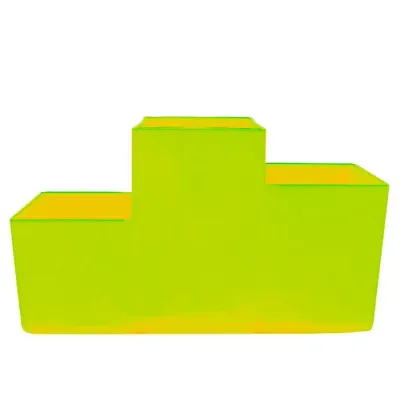 Porta Lapis Trio Amarelo Neon Plastico