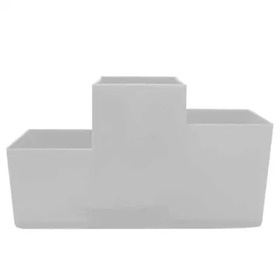 Porta Lapis Trio Branco Plastico