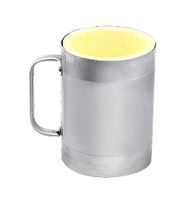 Porta Lata Alumínio Reto