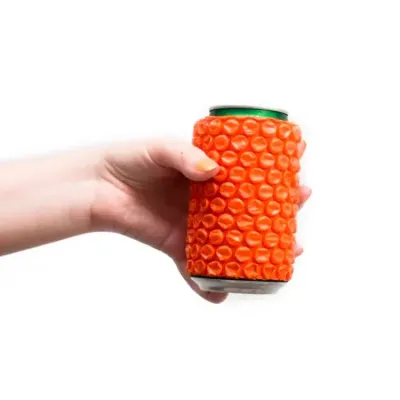Porta Lata Plastico Bolha Laranja
