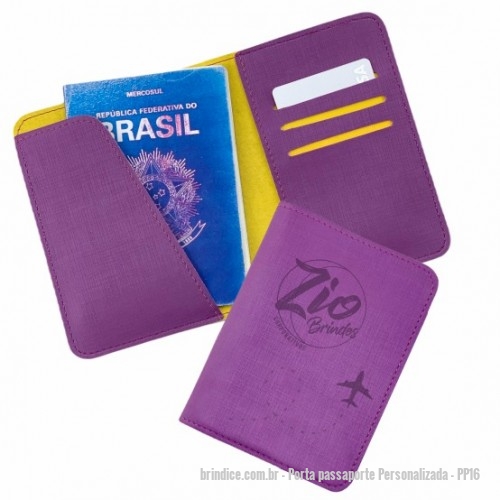 Porta Passaporte Personalizada