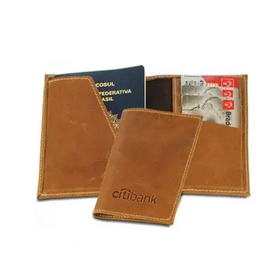 Porta-passaporte personalizado