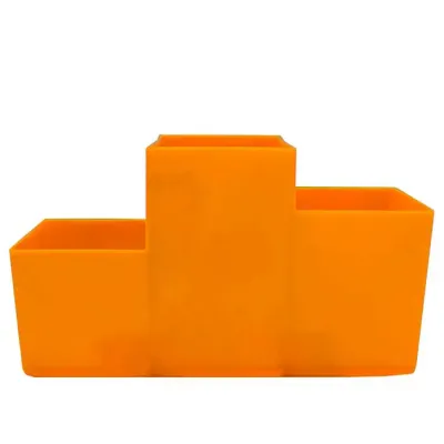 Porta Talher Trio Dourado Plastico