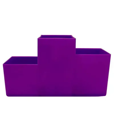 Porta Talher Trio Lilas Plastico
