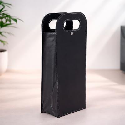 Porta Vinho Duplo Couro Sintetico Personalizado Promocional