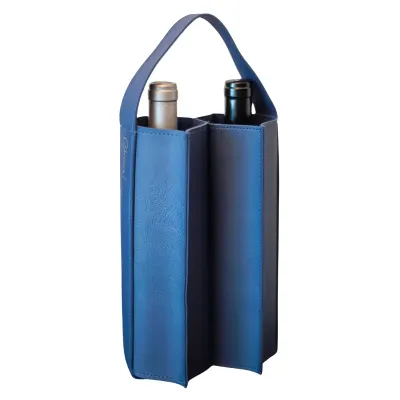 Porta Vinho Duplo Personalizado em Material Sintetico