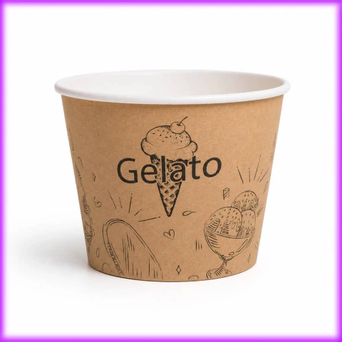 Pote de Papel Kraft Personalizado 360ml