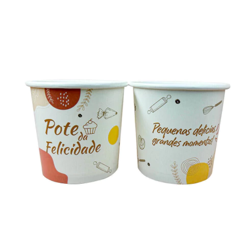 Pote P/ Bolo no Pote Personalizado 210 ML A02- 100 Und