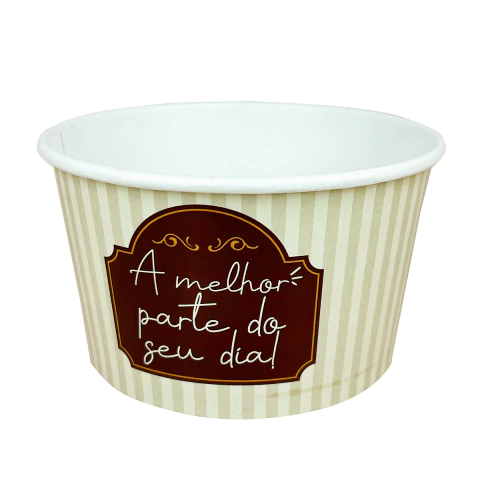 Pote Personalizado de 550ml - 100 Unidades ARTE 02 | Ideal para Caldos, macarrão e porções