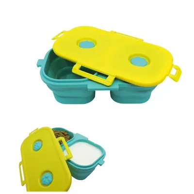 Pote PET retrátil duplo